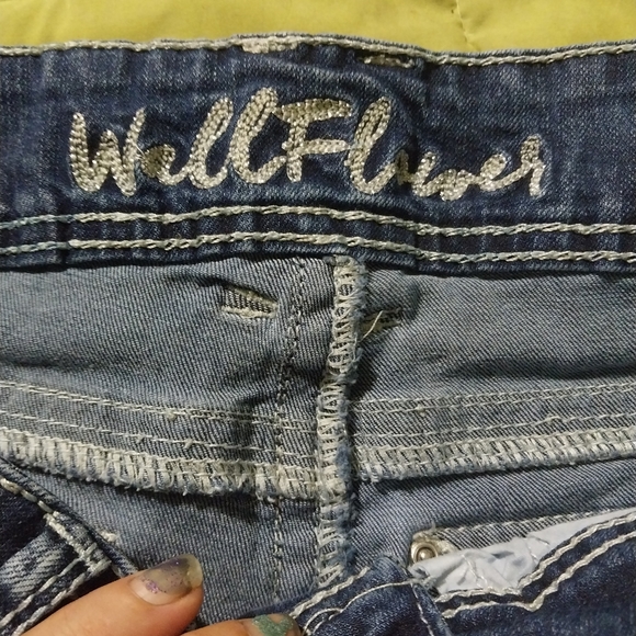 WallfowerBlue Jean Shorts Classic Cutoff Style - Picture 3 of 5